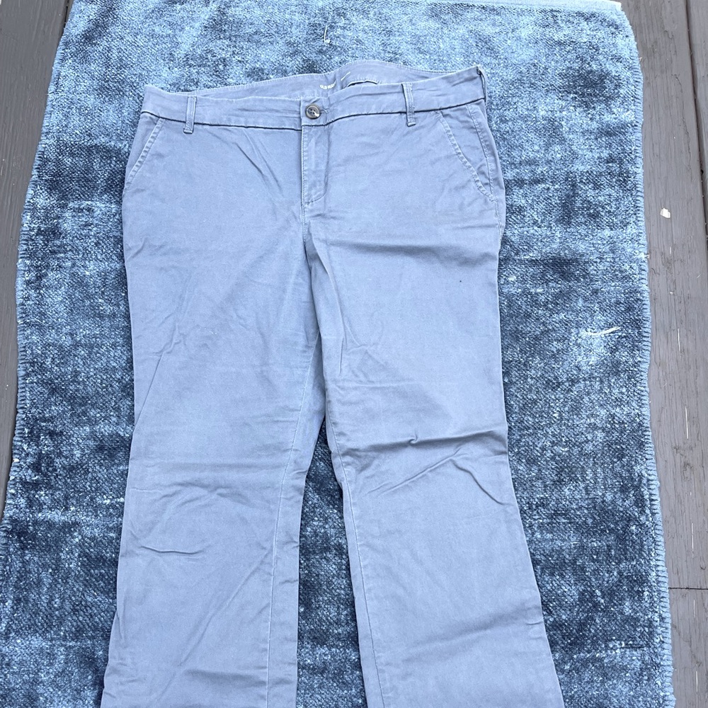Gray Boot Cut Pants